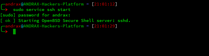 ANDRAX SSH Server