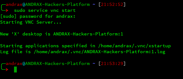 ANDRAX VNC Server